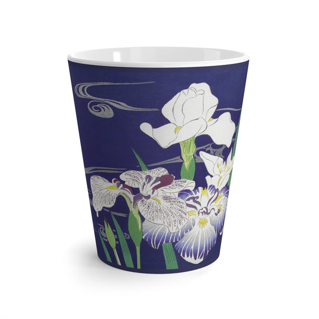Irises by Kogyo Tsukioka Latte Mug