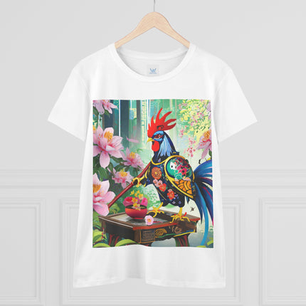 Cyberpunk Rooster Cotton Tee