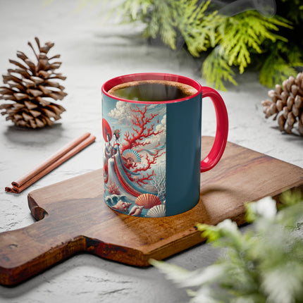 Ladies by the Quiet Sea Colorful Mugs (11oz, 15oz)