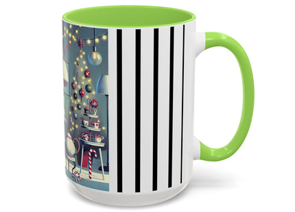 Whimsical Christmas Tea Party Colorful Mugs (11oz, 15oz)