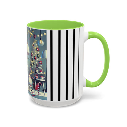 Whimsical Christmas Tea Party Colorful Mugs (11oz, 15oz)