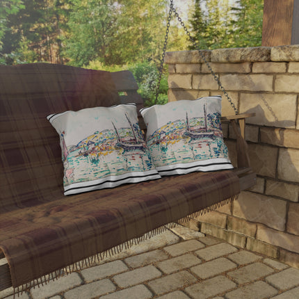 Concarneau by Paul Signac Outdoor Pillows