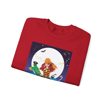 Moonlit Pirate Halloween Unisex Heavy Blend™ Crewneck Sweatshirt