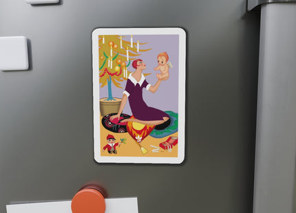 Art Deco Christmas Die-Cut Magnets (5 Sizes)