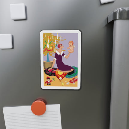 Art Deco Christmas Die-Cut Magnets (5 Sizes)
