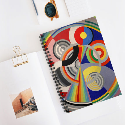Rythme No. 1 by Robert Delaunay Spiral Notebook - Ruled Line