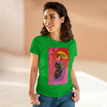 Enchanting Geisha Women's Midweight Cotton Tee