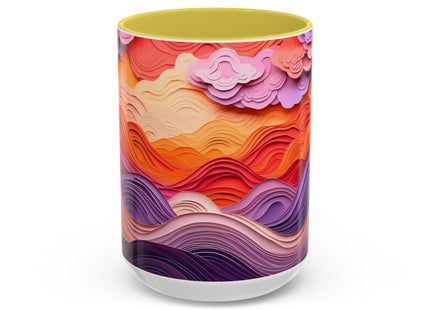 Dramatic Sunset Sky Colorful Mugs (11oz, 15oz)