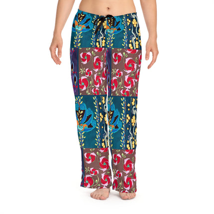 Floral Pattern by Emile-Alain Séguy Women's Pajama Pants (AOP)