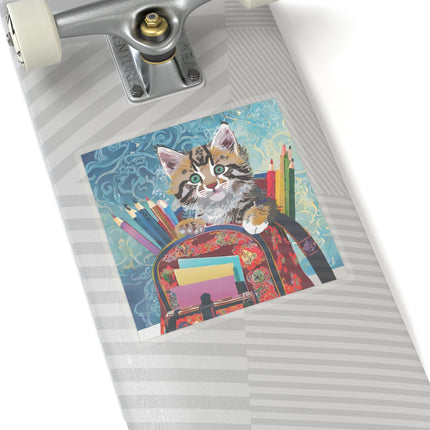 Whiskered Wanderings Kiss-Cut Stickers (4 Sizes)