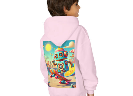 Skate Park Robot Youth Heavy Blend Hooded Sweatshirt