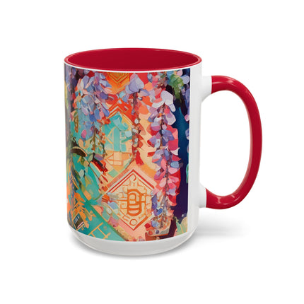 Golden Wisteria Symphony Colorful Mugs (11oz, 15oz)