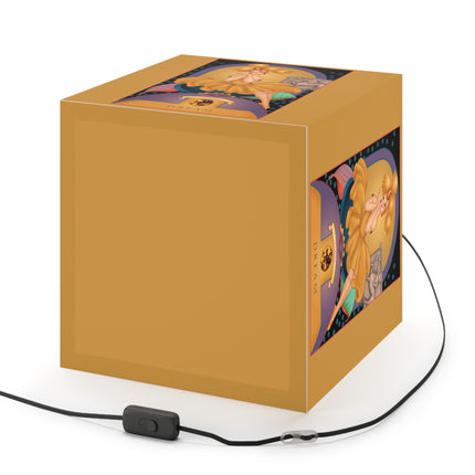 November & Topaz Zodiac Light Cube Lamp