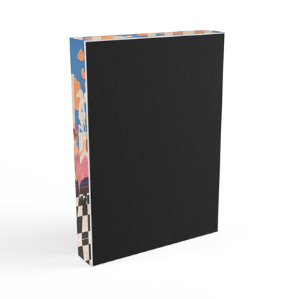 🎭🐈 The Masquerade Of The Black Cats Acrylic Art Block – Art Deco Neoclassical Whimsy