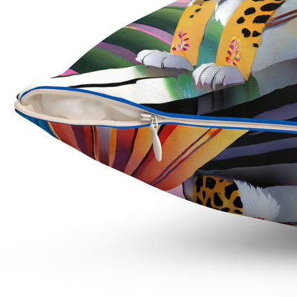 Cybernetic Duets Spun Polyester Square Pillow