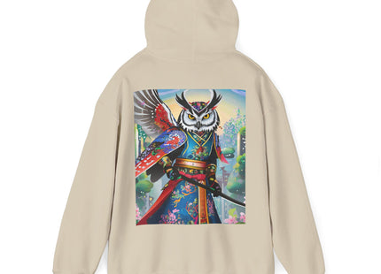 Cyberpunk Samurai Owl – Heavy Blend™ Hooded Sweatshirt