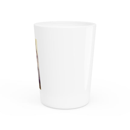 The Abduction of Psyche by William Bouguereau Ceramic Shot Glass
