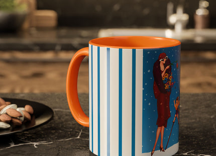 Snowfall & Couture Colorful Mugs (11oz, 15oz)