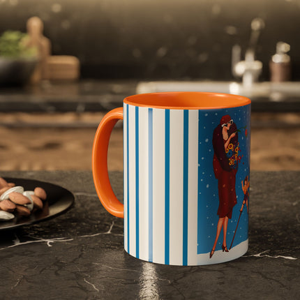 Snowfall & Couture Colorful Mugs (11oz, 15oz)