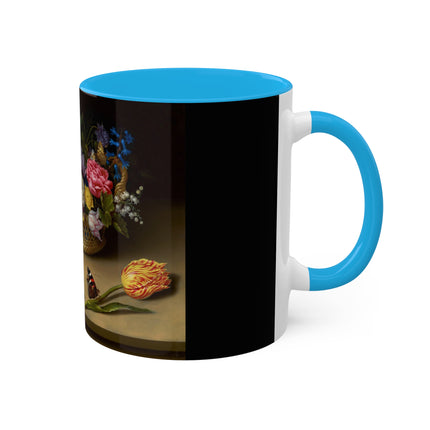 Flower Still Life by Ambrosius Bosschaert Colorful Mugs, 11oz
