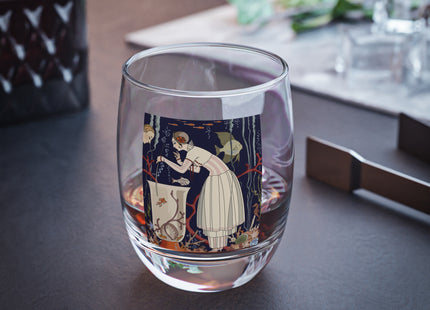 L'Etourdissant Petit Poisson (The Dazzling Little Fish) by George Barbier Whiskey Glass