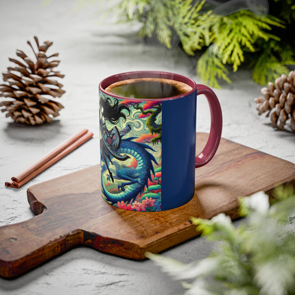 Mystic Guardian of the Sky Light Colorful Mugs (11oz, 15oz)