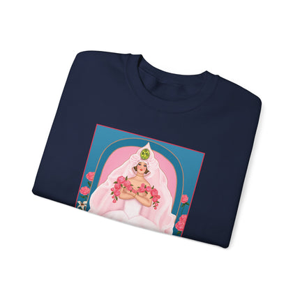 August & Peridot (from the Gem Series) by Sofia Chiostri Unisex Heavy Blend™ Crewneck Sweatshirt