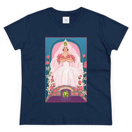 August & Peridot (from the Gem Series) by Sofia Chiostri Women's Midweight Cotton Tee