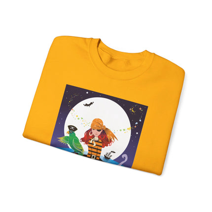 Moonlit Pirate Halloween Unisex Heavy Blend™ Crewneck Sweatshirt