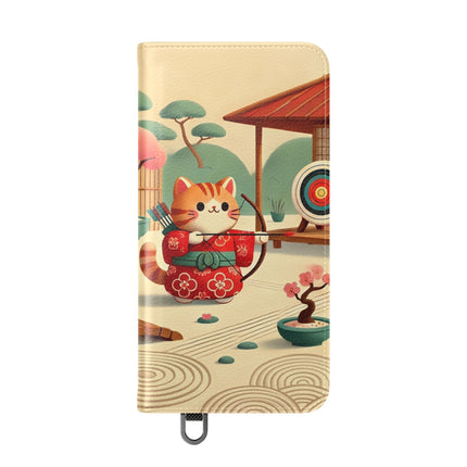 🏹🌸 Archer Kitten in the Zen Garden Flip Case – Focus, Whimsy & Zen Balance