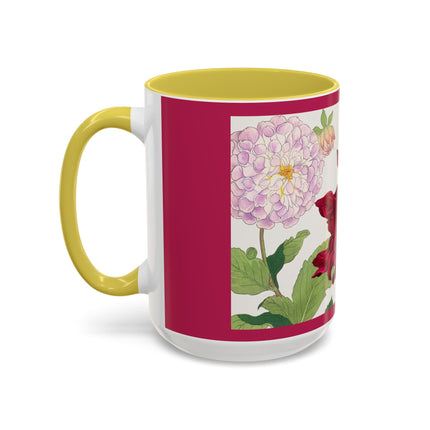 Dahlia Flower by Tanigami Kônan Colorful Mugs (11oz, 15oz)