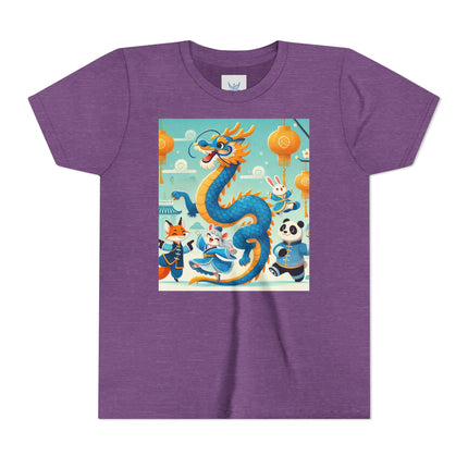 Blue & Gold Dragon Festival Parade Youth Short Sleeve Tee