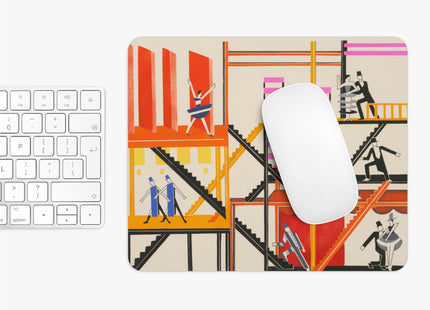 Maquettes de Théatre 4 by Alexandra Exter Mouse Pad, Round and Rectangle