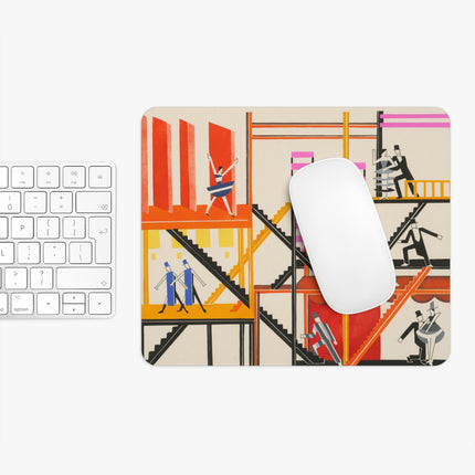 Maquettes de Théatre 4 by Alexandra Exter Mouse Pad, Round and Rectangle