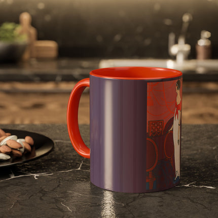 L’Entracte by Georges Lepape Colorful Mugs (11oz, 15oz)