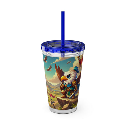 Watchful Guardian Sunsplash Tumbler with Straw, 16oz
