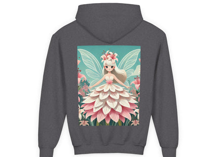 Lily Fairy in Bloom Youth Heavy Blend Hooded Sweatshirt