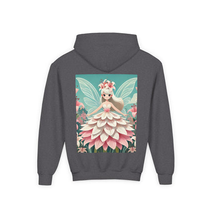 Lily Fairy in Bloom Youth Hooded Sweatshirt – Grace, Beauty & Gentle Magic