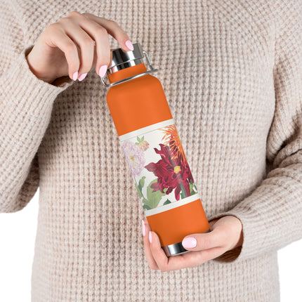 Dahlia by Tanigami Kônan Copper Vacuum Insulated Bottle, 22oz
