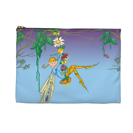 A Fairy’s Delight Accessory Pouch – Art Deco Whimsy & Floral Grace