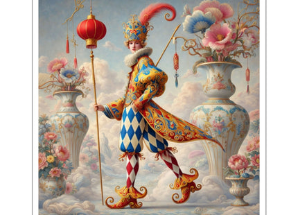 The Ornamental Jester Kiss-Cut Stickers (4 Stickers)