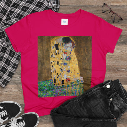 The Kiss by Gustav Klimt Women's Midweight Cotton Tee
