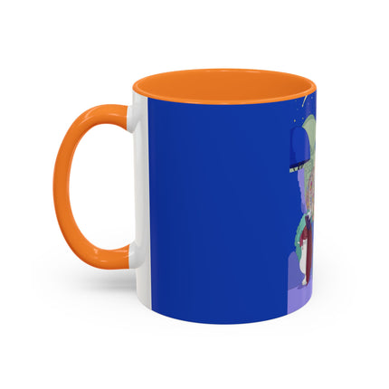 Wishes Beneath the Comet Sky Colorful Mug (11oz, 15oz) – Celestial Magic, Art Deco Elegance & Dreamy Wonder