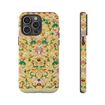 Yellow Botanical Pattern by Owen Jones Phone Cases
