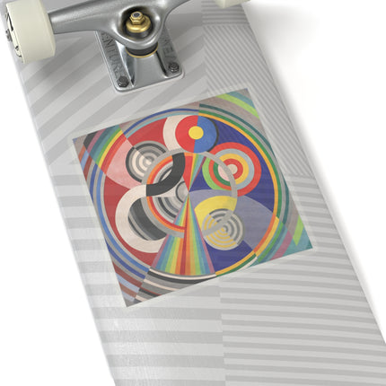 Rythme No. 1 by Robert Delaunay Kiss-Cut Stickers (4 Sizes)