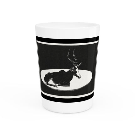 Goat (“Blesbok”) by Samuel Jessurun de Mesquita Ceramic Shot Glass