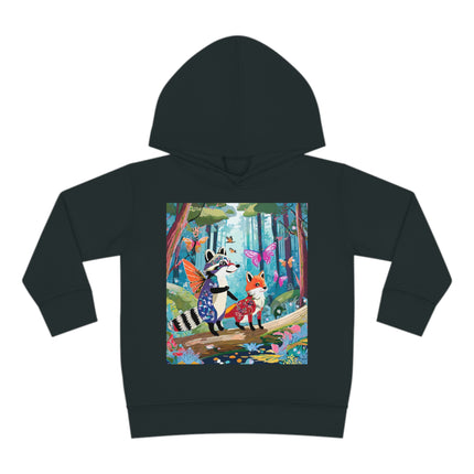 Whimsical Woodland Toddler Pullover Fleece Hoodie