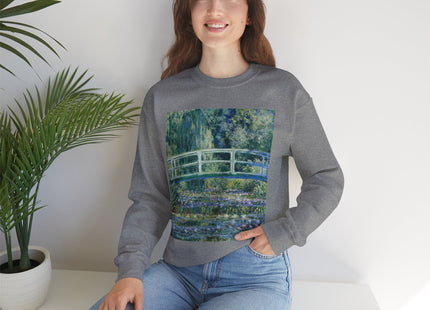 Water Lilies and Japanese Bridge by Claude Monet Heavy Blend™ Crewneck Sweatshirt