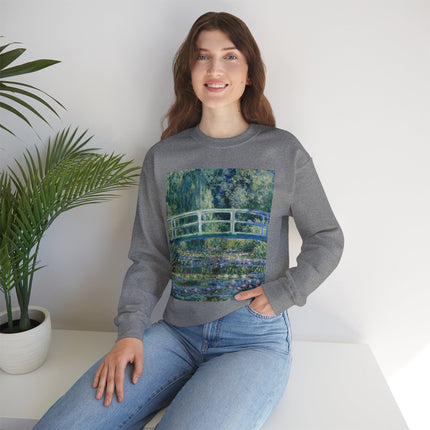Water Lilies and Japanese Bridge by Claude Monet Heavy Blend™ Crewneck Sweatshirt