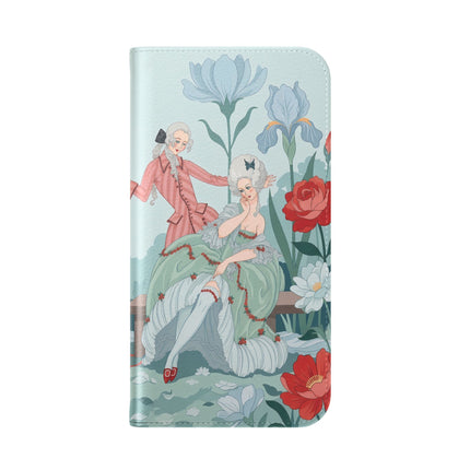 🌹💌 The Secret Rose Garden Courtship Flip Case – Art Deco Floral Romance